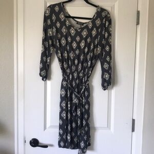 Blue Patterned Dress by Papermoon